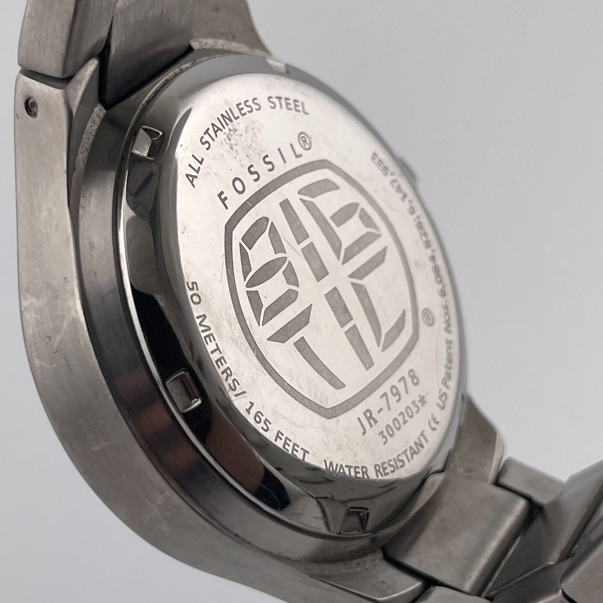 Fossil Big Tic Watch JR-7978 Mens Japanese Characters 41mm Case