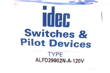 NEW IDEC ALFD29902N-A-120V SWITCH