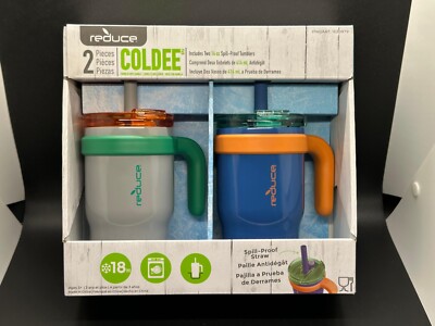 Reduce Coldee Reduce Coldee 14oz Tumblers with Handles, 2-pack Coldee Stainless Steel ...