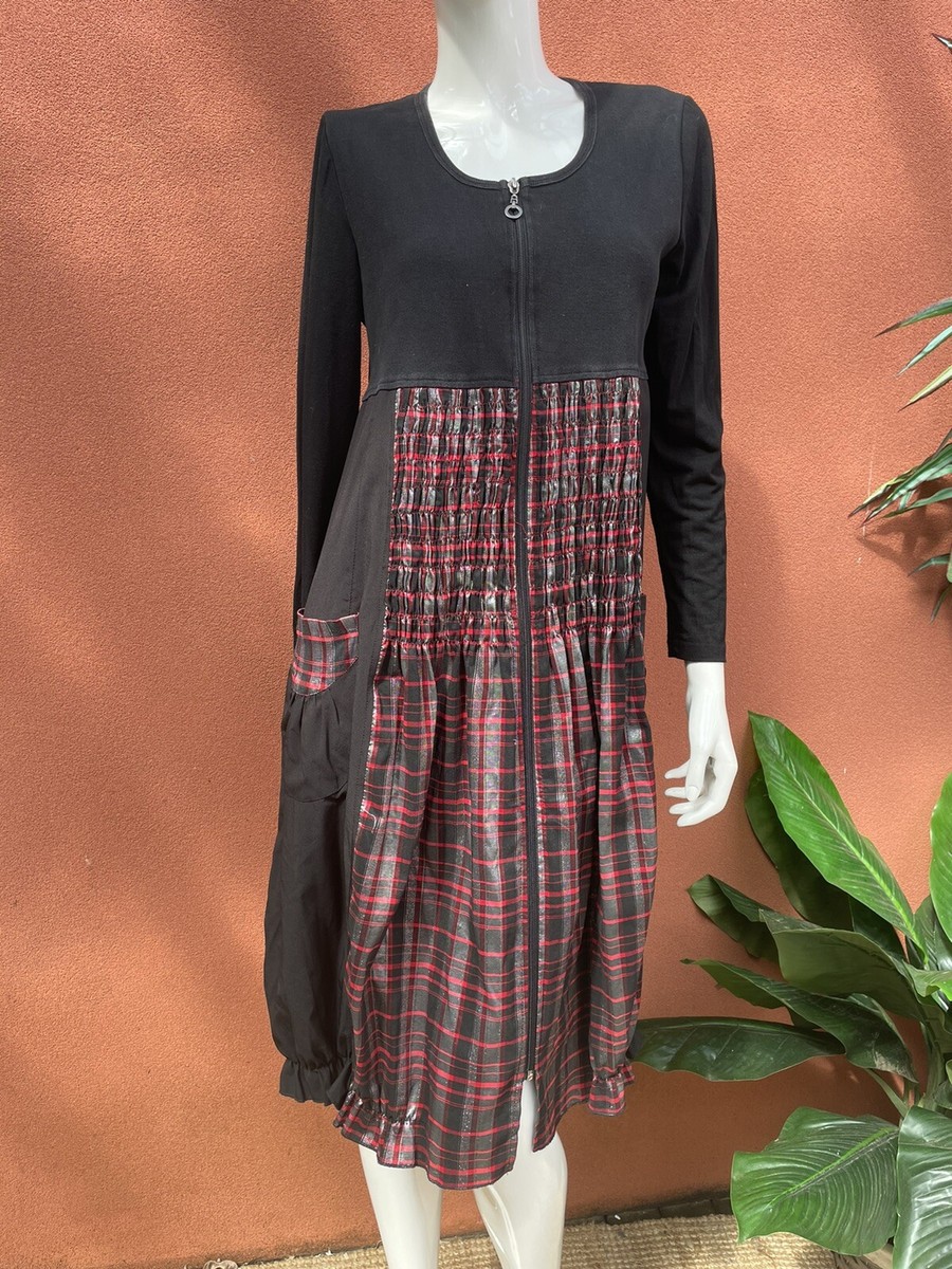 strapless open back dress KJP Women's Maple Lake Trail Long Sleeve Flannel Belted Maxi Dress – Kiel  James Patrick main image 1