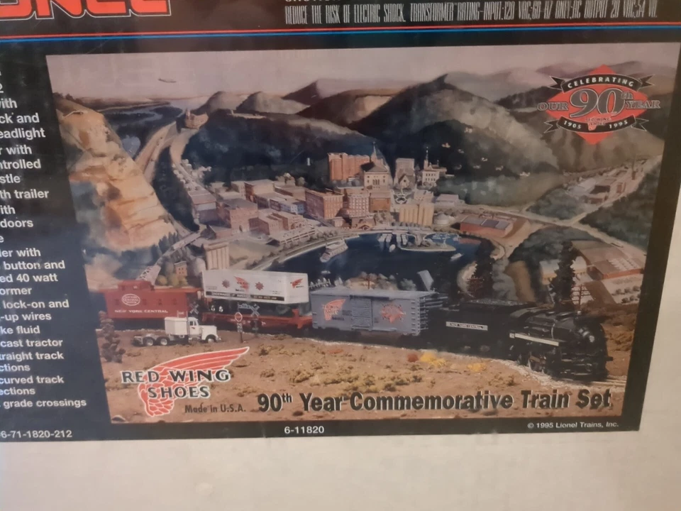 LIONEL RED WING SHOES 90TH ANNIVERSARY 6-11820 TRAIN SET~ New In SEALED Box! - Image 3 of 4