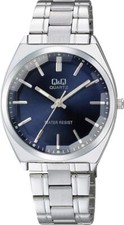 Citizen Q Q Men's Watch QB78-212 Navy x Silver Waterproof From Japan
