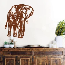 Beautiful Elephant Cut out, Wood plaque sign, Home decor