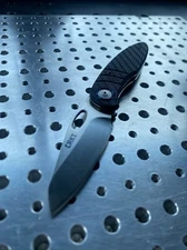 CRKT Trask Folding Knife Deadbolt Lock D2 Blade Steel Carbon Fiber Handle 5375