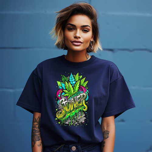 Weed Hemp_55 t-shirt - High on Humor! Funny t-shirt, Unisex Printed Design. Perf - Picture 8 of 46