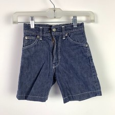 Vintage 70s Farah Of Texas Gold Strike Jean Shorts Boys 9 Slim Made in USA