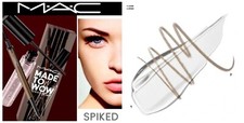 2 PC MAC Made To Wow Brow Kit Medium in SPIKED CLEAR NIB