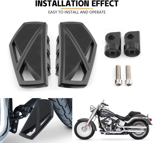 Phantom Footrest Floorboard Foot Pegs For Harley Touring Sportster Softail Dyna - Zdjęcie 8 z 11