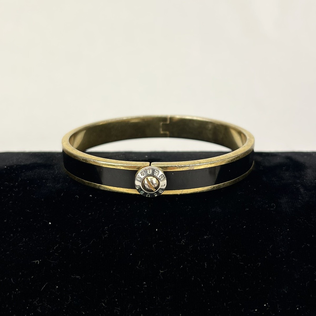 henri bendel Black, White and Gold Decorative Bangle Bracelet Henri Bendel Bracelets | The RealReal main image 4