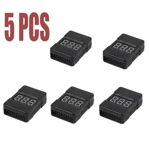 5x Lipo Alarm Piezo Tester Warner Buzzer Checker 1S-8S Saver mit Schutzgehä de