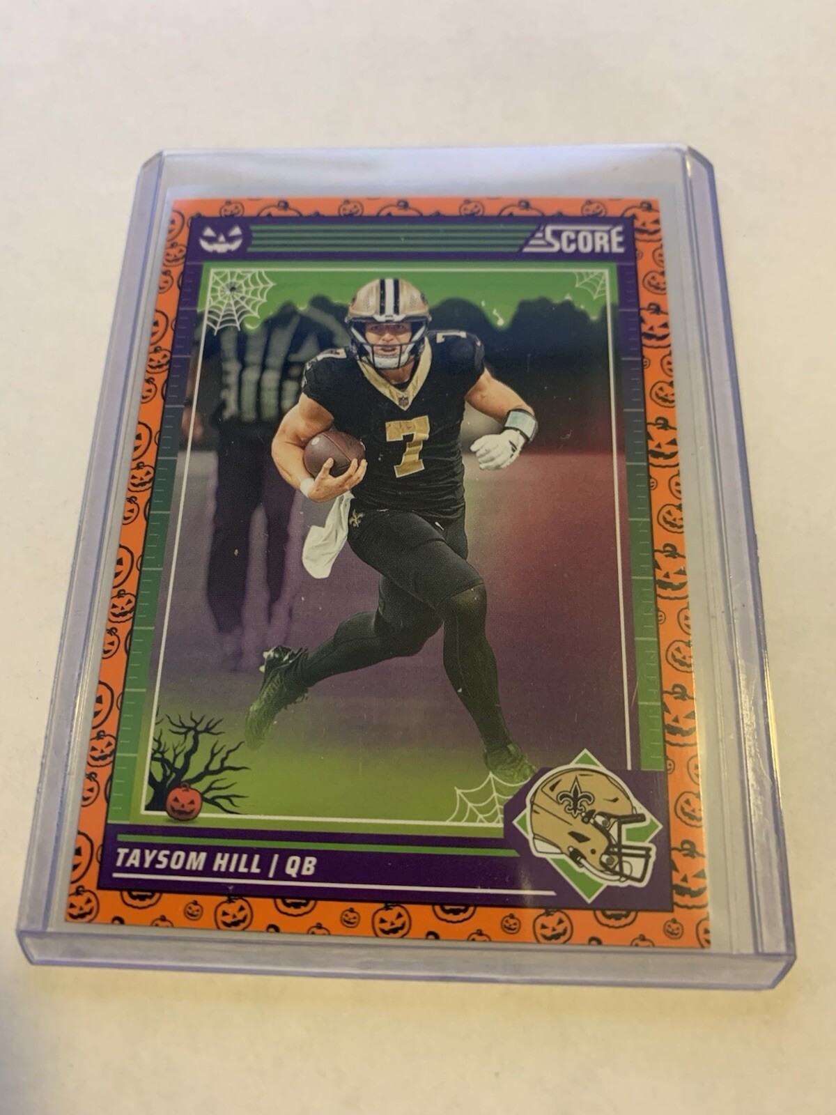Taysom Hill Orange Pumpkins 2024 Score A Treat Football #204 New Orleans Saints