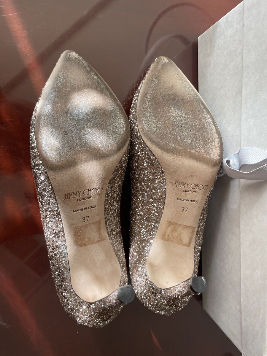 Jimmy Choo Romy Pumps 85 Gold Course Glitter Retails $695 | eBay Jimmy Choo Romy Pumps 85 Gold Course Glitter Retails $695 | eBay