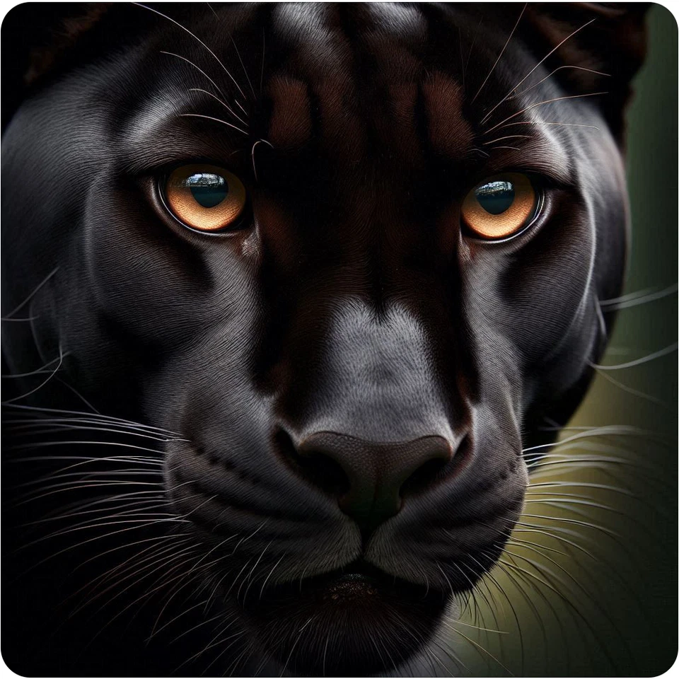 AFTER DARK CRAFTING Beautiful Black Panther 100% waterproof vinyl sticker decal - many sizes
