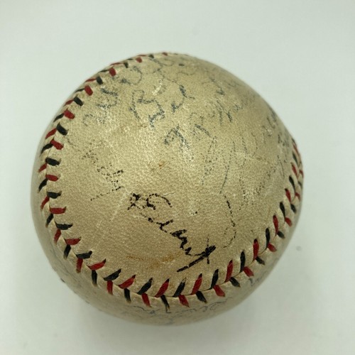 Wilbert Robinson & Rabbit Maranville 1930 Boston Braves Signed Baseball JSA COA - Picture 5 of 12