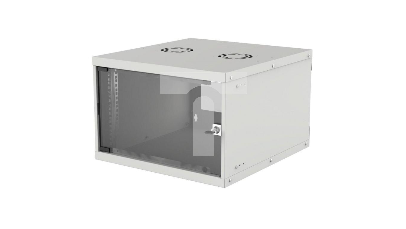 Hanging cabinet 6U 540x560 Rack 19, Basic, Flatpack, gray /T2UK