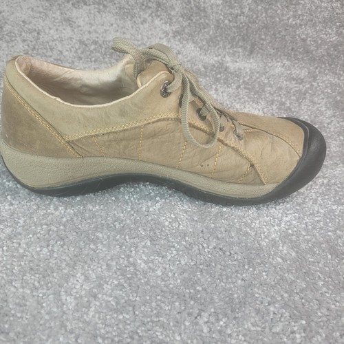 Keen Presidio Hiking Shoes Sneaker Women Size 9 Brown Brown Leather Tan 5322 - Picture 6 of 12