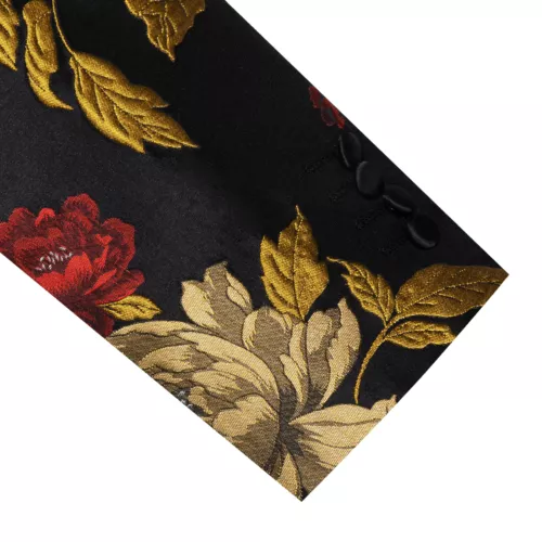 Para Hombres Floral Esmoquin Cena Chaqueta Calce Regular Chal Solapa Paisley Baile de graduación Fiesta Traje - Imagen 105 de 236