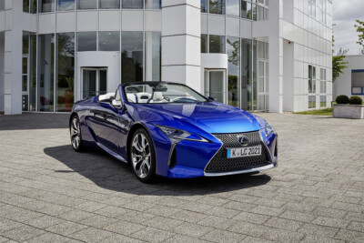 Lexus LC 500 Convertible Blue Cabriolet Coupe Wall Indoor Print