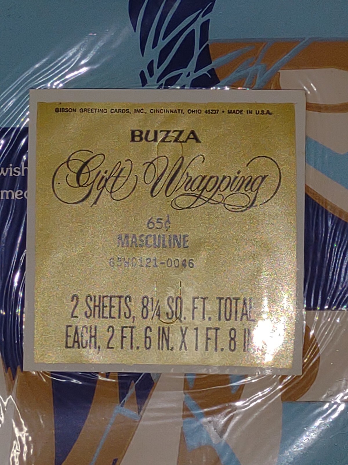 Vtg BUZZA Gift Wrapping Paper Lighthouse Sailboat Fishing Ocean Seagulls