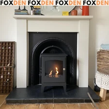 Vintage Freestanding Ethanol Fireplace Bioethanol Heater 3 Hours Burning Time