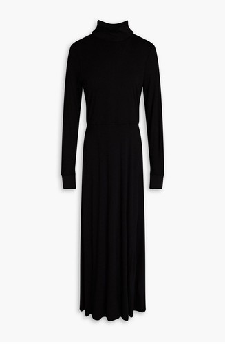 HALSTON Modal and silk-blend jersey maxi dress - Picture 3 of 13