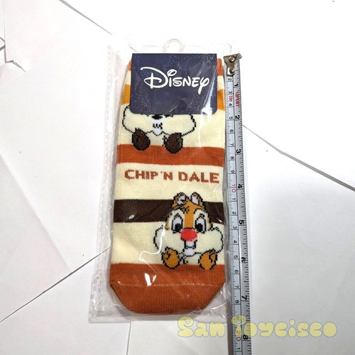 Disney Kids Socks Chip 'n' Dale Chipmunks Cotton Blend Elastic 20-24cm JP - Picture 3 of 3