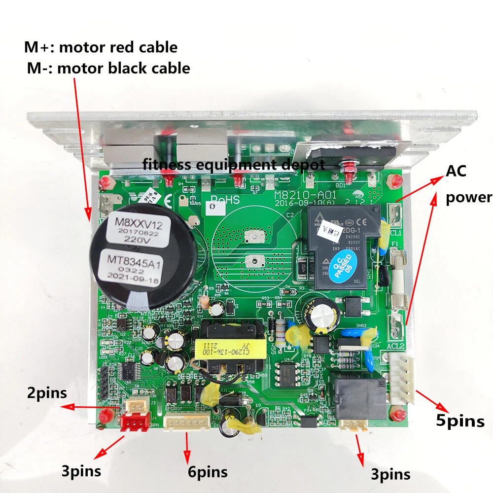 CardioTech X9 Pro2 Treadmill Motor Controller Board LCB M8210 A01 220V