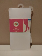 Circa Girls' Footed White Tights Size 12-14 Brand New