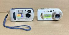 2 Sony Cyber-shot 3.2 / 2.0 Mega Pixels Digital Camera No Charger Untested Parts