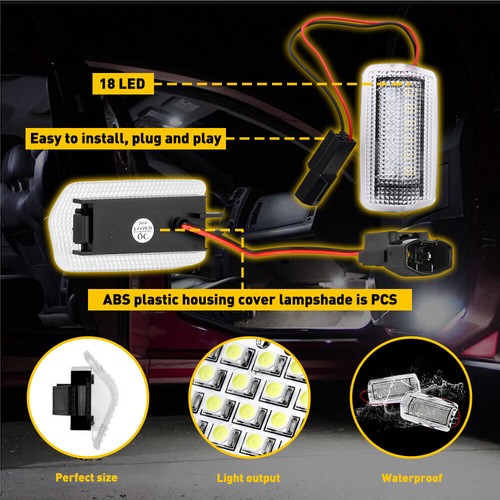 Panel de puerta LED blanco luz de cortesía para Toyota 4Runner 2007-2022 Camry 2010-2022 - Imagen 6 de 17