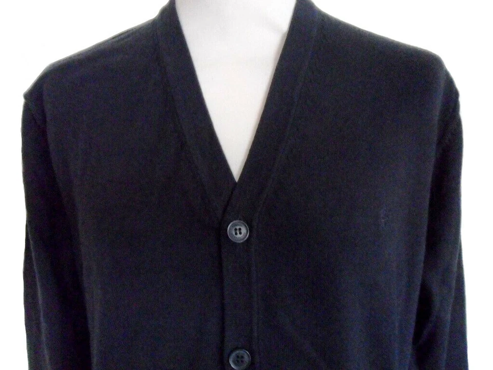 French Connection cardigan v-neck navy men's size XL button up - Image 2 of 2