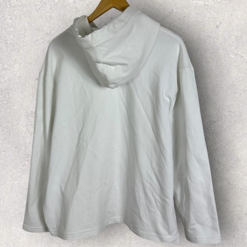 Moschino Oso de Peluche Bandera de Italia Sudadera con Capucha Blanca Para Mujer Talla 10 Sudadera Diseñador - Imagen 5 de 13