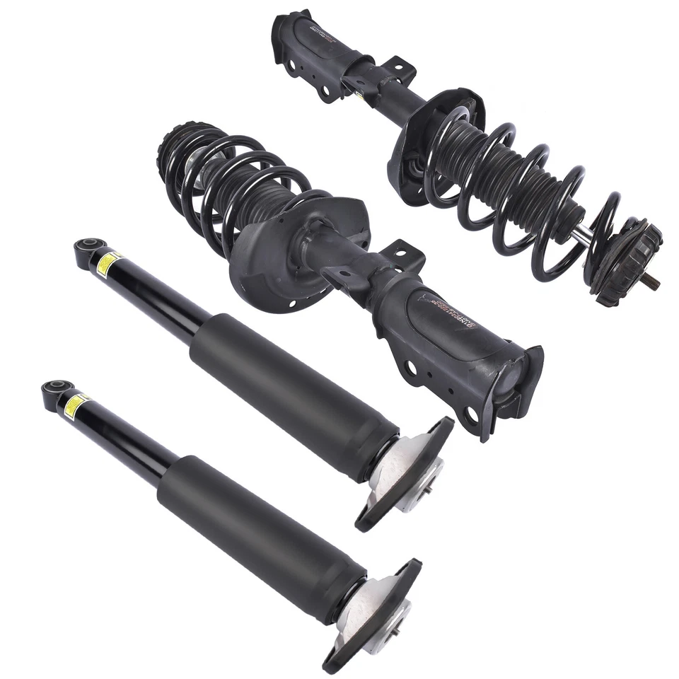 4x Conjunto de resorte de puntal delantero + amortiguadores traseros para Cadillac SRX Saab 9-4X Foto 4 de 4