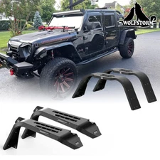 WOLFSTORM Front & Rear Fender Flares 4PCS For Jeep Gladiator 2019-2025 JT Steel