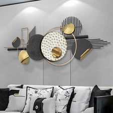 Metal Metal Wall Art Abstract Wall Decorations 59" F Living Room Bedroom Office
