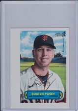 Buster Posey 2022 Topps Heritage 1973 Pin Ups Oversized Boxtopper Poster 73PU-12