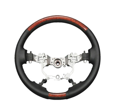 Land Cruiser 150 Prado Late Genuine Wood Combination Steering Wheel Brown Normal
