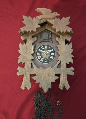 Vintage E. Schmeckenbecher W. Germany Cuckoo Clock For Repair/Parts