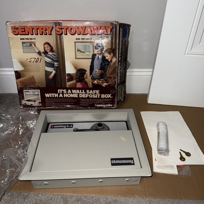 Sentry Safe S-4 Stowaway Wall Floor, lockable carrying case OPEN BOX BRAND NEW