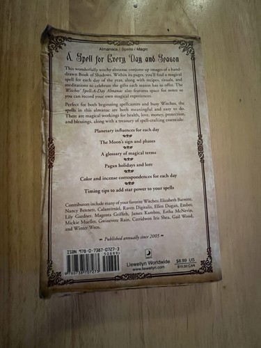 Annuals-Witches' Spell-A-Day Almanac Ser.: Witches' Spell-a-Day Almanac 2009 by - Picture 2 of 2