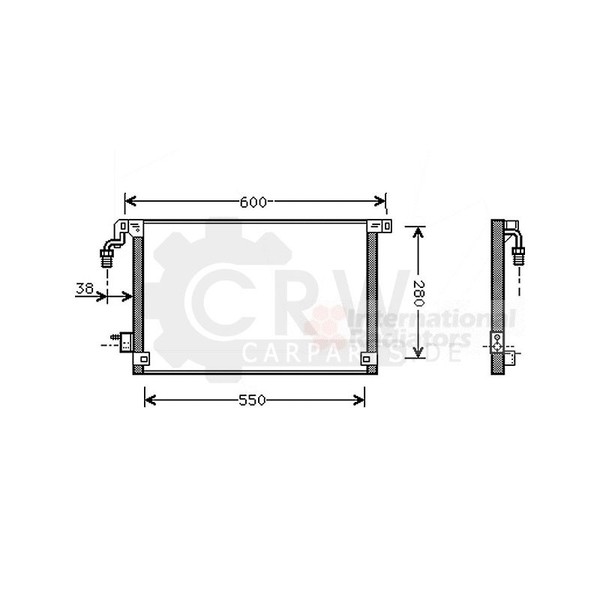 Kondensator Klimaanlage KlimaküHler FüR CitroëN Saxo S0 S1 S3_-image