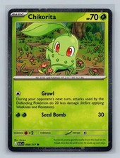 Chikorita (Cosmos Holo) 008/217 MCAP Carta Pokemon EN Holofoil NM Kariya
