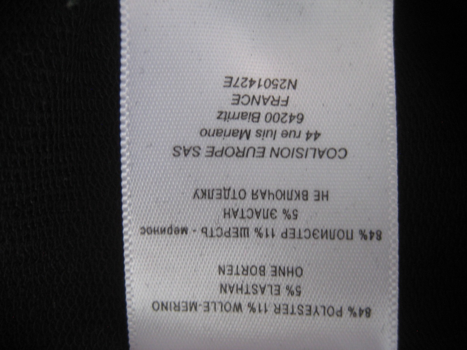 Lole Crescent Wool Blend Crop Top Mock Neck Long Sleeve Black Large