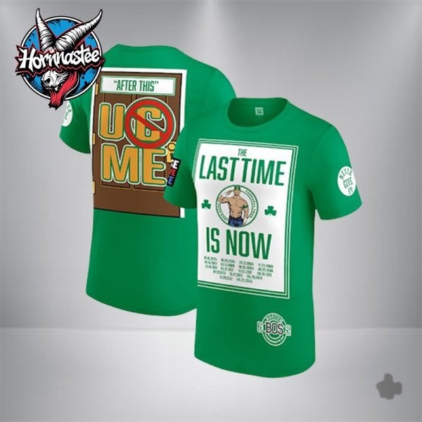 John Cena Farewell Tour 2025 Boston Merchandise Never Give Up T-Shirt Reprint