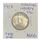1917 25C Type 1 Standing Liberty Quarter