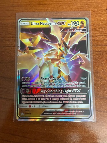 Ultra Necrozma GX - SM126 Holo Promo Sun & Moon Promo Pokemon Lightly Played