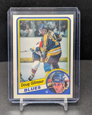 1984-85 O-Pee-Chee Hockey #185 Doug Gilmour Rookie Card St. Louis Blues. rookie card picture