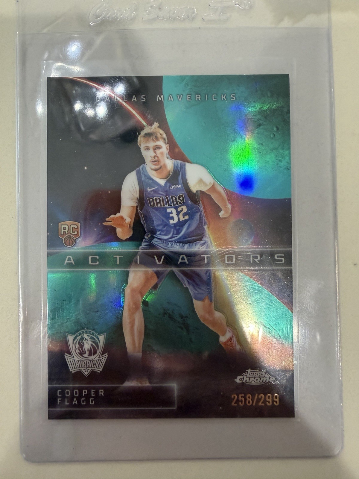 2025 Topps Chrome- Cooper Flagg Activators-Aqua Refractor- 299/RC