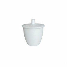 Lidded PTFE Crucible with Lid Tapered PTFE Crucible Non-Stick Bottom