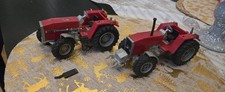 2 BRITAINS MASSEY FERGUSON 3680 TRACTORS FOR SPARES OR REPAIRS. 1/32 SCALE!